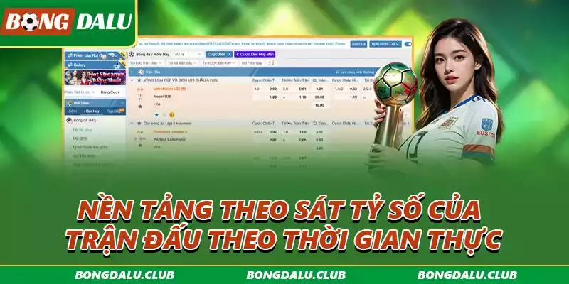 Bảng tỷ số bóng đá trực tuyến cập nhật theo thời gian thực